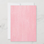 赤面ピンクフローラファースト・ライス・セレモニーMukhe Bhaat 招待状 (裏面)