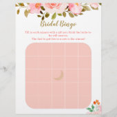 赤面ピンクフローラブライダルシャワービンゴゲーム (正面)