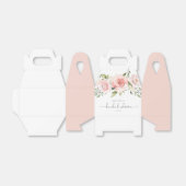 赤面ピンクフローラブライダルシャワー フェイバーボックス (折り畳みなし)