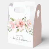 赤面ピンクフローラブライダルシャワー フェイバーボックス (オープン)