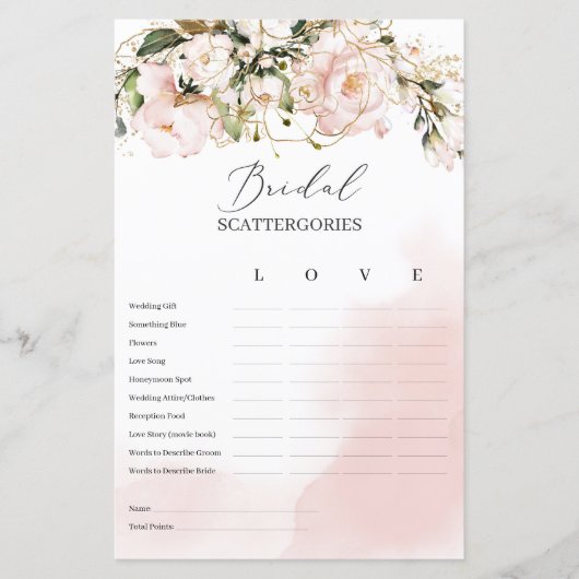 赤面ピンクフローラブライダルスキャッタリーゲームボホ (正面)