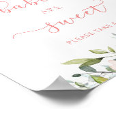 赤面ピンクフローラベビーは甘い ポスター (角)