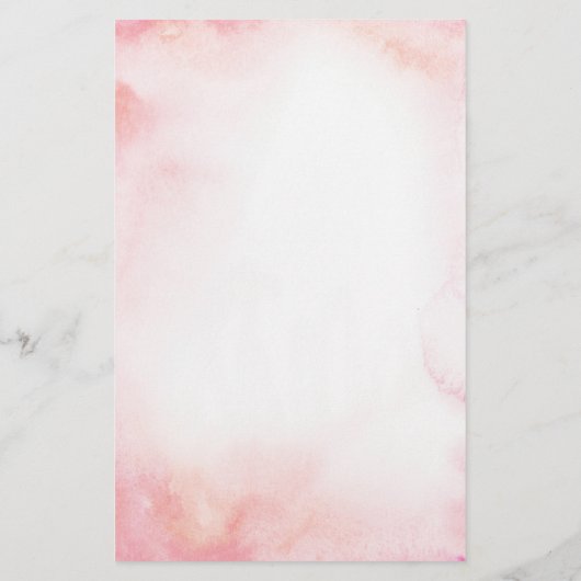 赤面ピンクフローラベビーシャワーアドバイスカード (裏面)