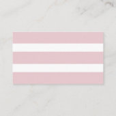 赤面ピンクフローラベビーシャワーカードの代わりに本 エンクロージャーカード (裏面)