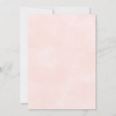 赤面ピンクフローラベビーシャワーブランチ 招待状 (裏面)