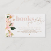 赤面ピンクフローラベビーチケット用ワイルドフラワーブック エンクロージャーカード (正面)