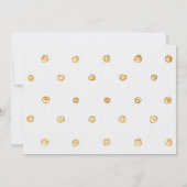 赤面ピンクフローラベビー初の誕生日写真 招待状 (裏面)