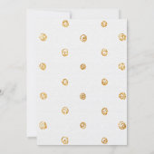 赤面ピンクフローラベビー初誕生日 招待状 (裏面)