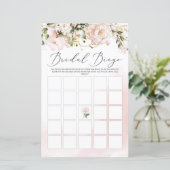 赤面ピンクフローラボホブライダルシャワービンゴゲーム (スタンド正面)