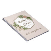 赤面ピンクフローラリースマザーオブザグルーマー ノートブック (右側)