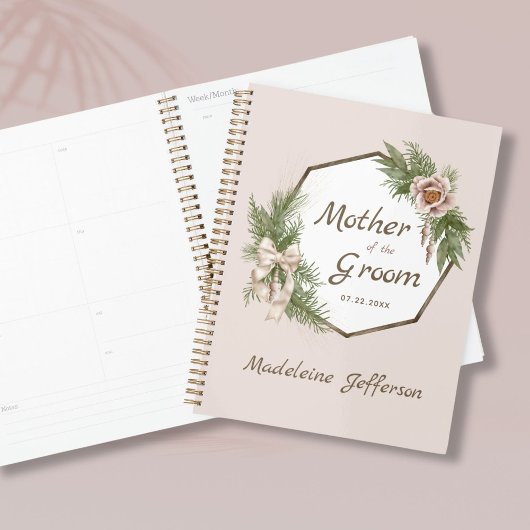 赤面ピンクフローラリースマザーオブザグルーマー プランナー手帳
