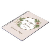 赤面ピンクフローラリースマザーオブザブライド ノートブック (左側)