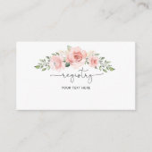 赤面ピンクフローラレジストリ エンクロージャーカード (正面)