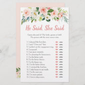 赤面ピンクフローラ彼は彼女はブライダルゲームを言った (正面/裏面)