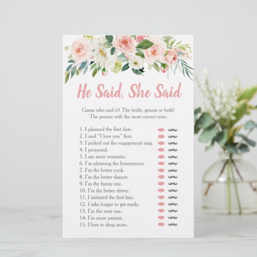 赤面ピンクフローラ彼は彼女はブライダルゲームを言った (スタンド正面)