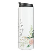 赤面ピンクフローラ感謝していの先生ギフト  タンブラー (回転右)