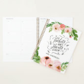 赤面ピンクフローラ感謝していの先生ギフト  プランナー手帳 (ディスプレー)