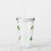 赤面ピンクフローラ感謝していユー先生ギフト アクリルタンブラー (左)