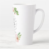 赤面ピンクフローラ感謝していユー先生ギフト カフェラテマグ (右)