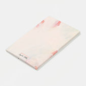 赤面ピンクフローラ抽象芸術アーパーソナライズされたト名 ポストイット (アングル)