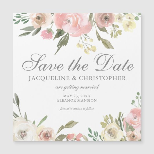 赤面ピンクフローラ日付磁気カードを保存 (正面)