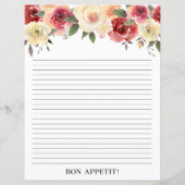 赤面ピンクフローラ水色シャワーレシピページ (裏面)