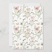 赤面ピンクフローラ第1聖体 招待状 (裏面)