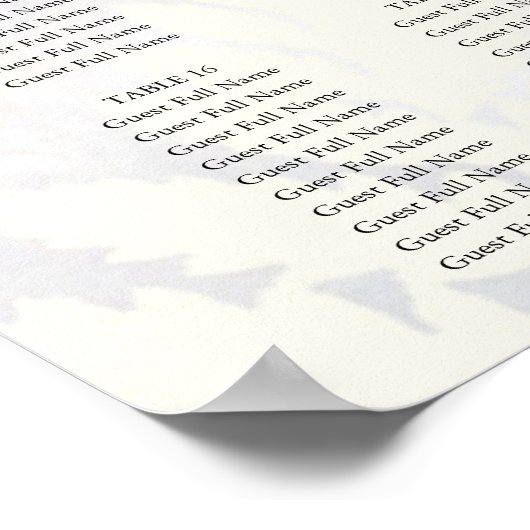 赤面ピンクフローラ結婚のシーティンググラフポスター ポスター (角)