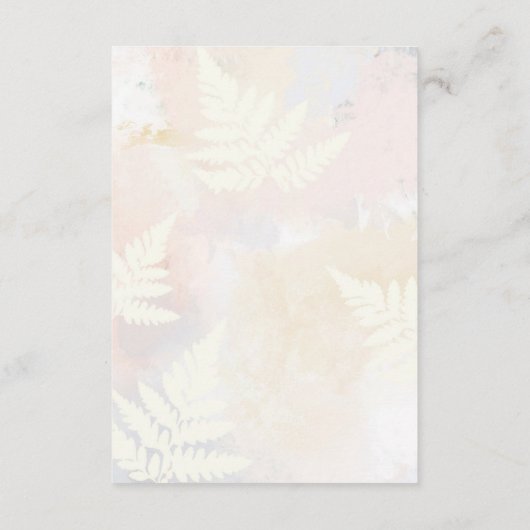 赤面ピンクフローラ結婚の詳細エンクロージャカード エンクロージャーカード (裏面)