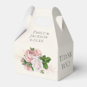 赤面ピンクフローラ結婚クリーム フェイバーボックス (裏面サイド)