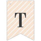 赤面ピンクフローラ結婚グリーンの花嫁へ バンティングフラッグ (第1の旗)