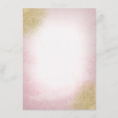 赤面ピンクフローラ結婚ズ情報ゲスト エンクロージャーカード (裏面)