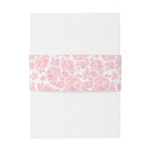 赤面ピンクフローラ結婚バラ 招待状ベリーバンド (裏面例)