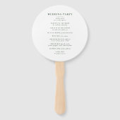 赤面ピンクフローラ結婚リース ハンドファン (裏面)