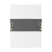 赤面ピンクフローラ結婚式招待状ベリーバンド 招待状ベリーバンド (裏面例)