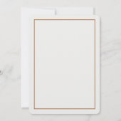 赤面ピンクフローラ結婚式招待状白い花 招待状 (裏面)