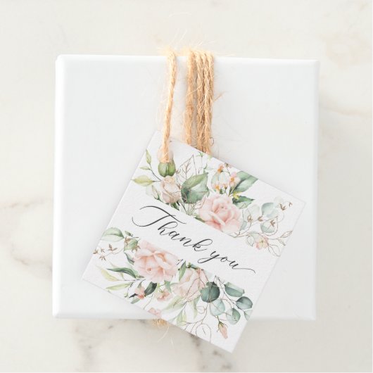 赤面ピンクフローラ葉金ゴールドサンキュー結婚ズ フェイバータグ (インサイチュ)