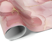 赤面ピンクフローラ誕生日 ラッピングペーパー (ロールコーナー)