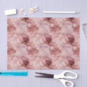 赤面ピンクフローラ誕生日 薄葉紙 (クラフト)