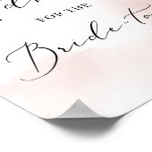 赤面ピンクフローラ金ゴールドアドバイス ポスター (角)