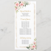 赤面ピンクフローラ金ゴールド幾何学模様キンセアニェラ プログラム (裏面)