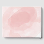 赤面ピンクフローラ金ゴールド結晶の幾何結婚性 ゲストブック (裏面)