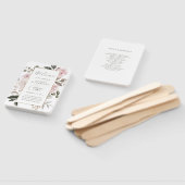 赤面ピンクフローラ |フェイク金ゴールドジオメト結婚リ ハンドファン (組立なし)