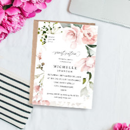 赤面ピンクフローラ&ユーカリプトゥススイーツ16 2B 招待状