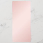 赤面ピンクブエレガントロモダンック結婚ス メニュー (裏面)