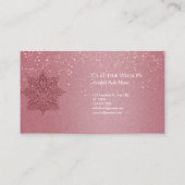 赤面ピンクブッダ霊気スピリチュアルエネルギーヒーラー 名刺 (裏面)