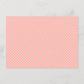 赤面ピンクブライダルシャワーウェルウィッシュ アドバイスカード (裏面)