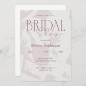 赤面ピンクブライダルシャワーパーティの招待状 招待状 (正面/裏面)