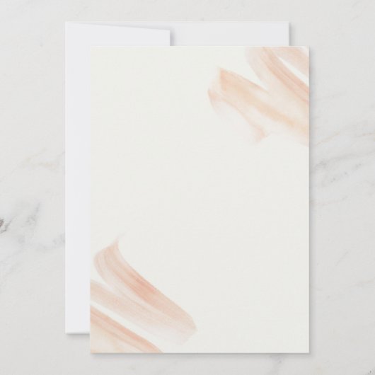 赤面ピンクブライダルシャワー招待状 招待状 (裏面)