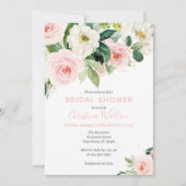 赤面ピンクブライダルシャワー招待状 招待状 (正面)